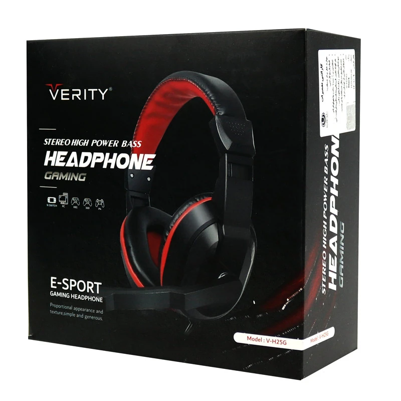 هدست گیمینگ سیم دار Verity V-H25G