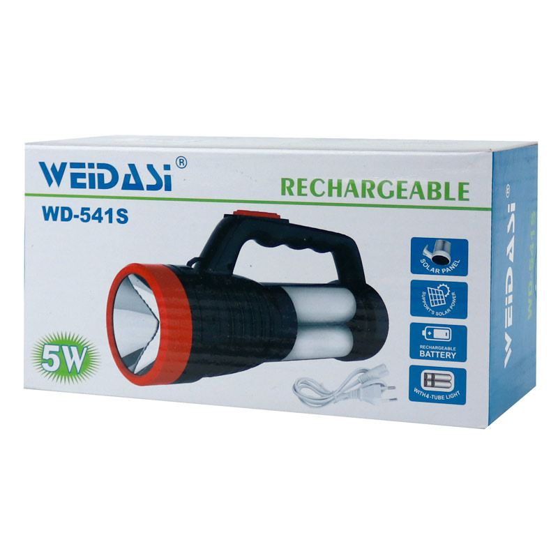 چراغ قوه شارژی خورشیدی ویداسی Weidasi WD-541S