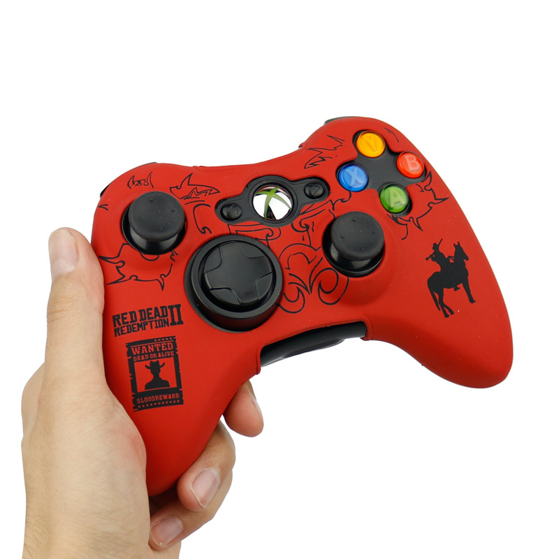 روکش دسته بازی Xbox طرح Red Dead Redemption 2 زمینه قرمز