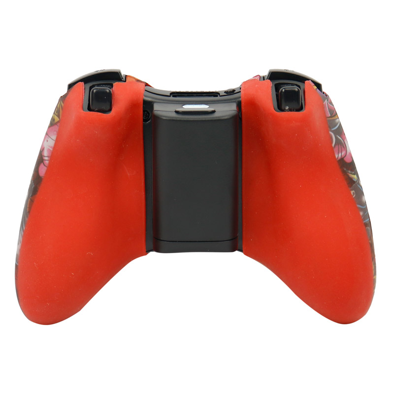 روکش دسته بازی Xbox طرح اژدها و گل زمینه قرمز