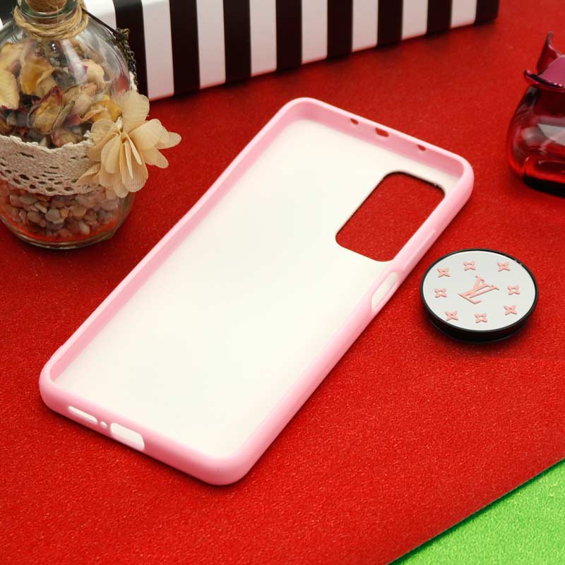 قاب آینه ای + پاپ سوکت طرح LV صورتی Xiaomi Mi 10T / Mi 10T Pro