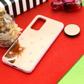 قاب آینه ای + پاپ سوکت طرح قلب صورتی Xiaomi Mi 10T / Mi 10T Pro