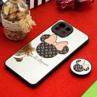 قاب محافظ لنزدار آینه ای + پاپ سوکت طرح میکی موس Xiaomi Mi 11 Lite