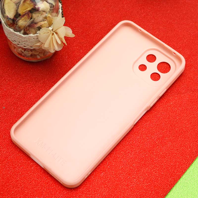 قاب محافظ لنزدار آینه ای + پاپ سوکت طرح LV صورتی Xiaomi Mi 11 Lite