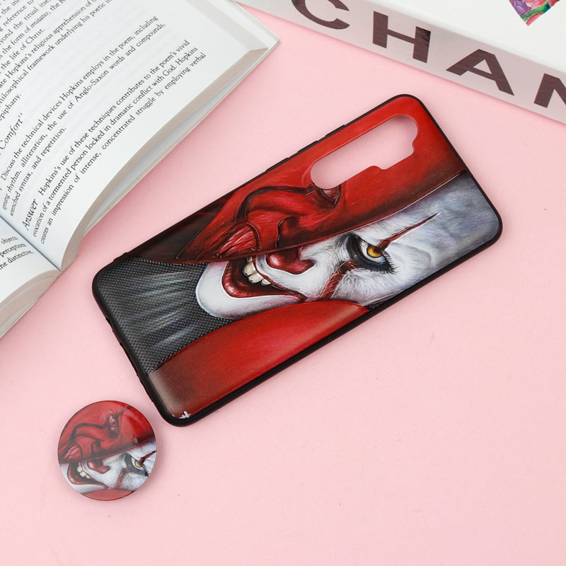 قاب فانتزی برجسته + پاپ سوکت طرح IT شیائومی Xiaomi Mi Note 10 Lite سری F