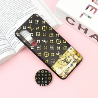 قاب فانتزی برجسته + پاپ سوکت طرح LV شیائومی Mi Note 10 Lite سری F