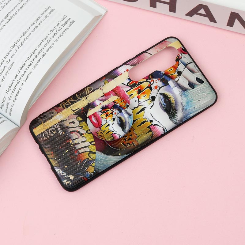 قاب فانتزی برجسته + پاپ سوکت طرح دختر Xiaomi Mi Note 10 Lite سری F