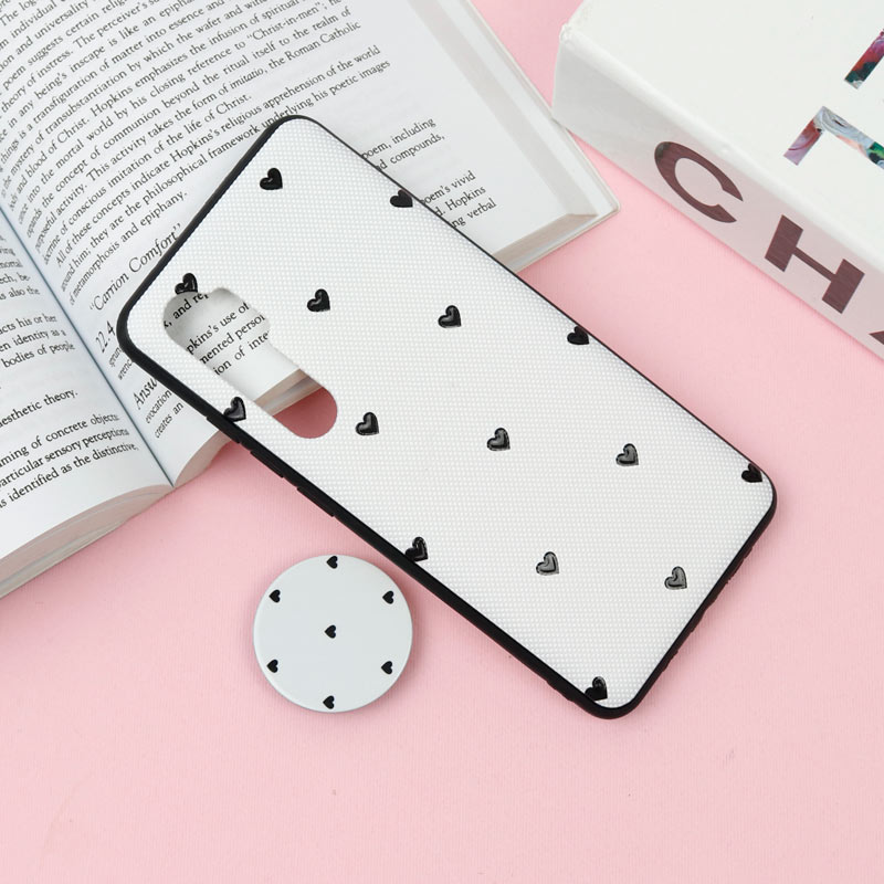 قاب فانتزی برجسته + پاپ سوکت طرح قلب Xiaomi Mi Note 10 Lite سری F