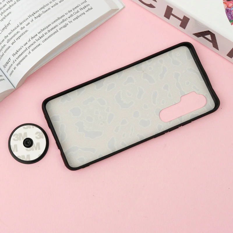 قاب فانتزی برجسته + پاپ سوکت طرح پلنگی Xiaomi Mi Note 10 Lite سری F