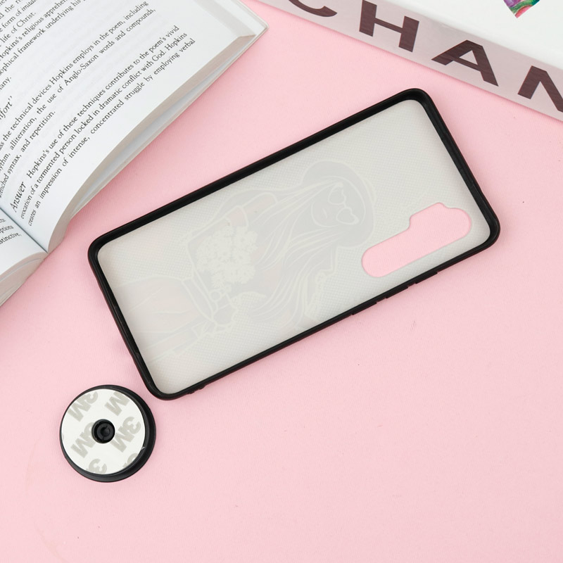 قاب فانتزی برجسته + پاپ سوکت طرح دختر Xiaomi Mi Note 10 Lite سری F
