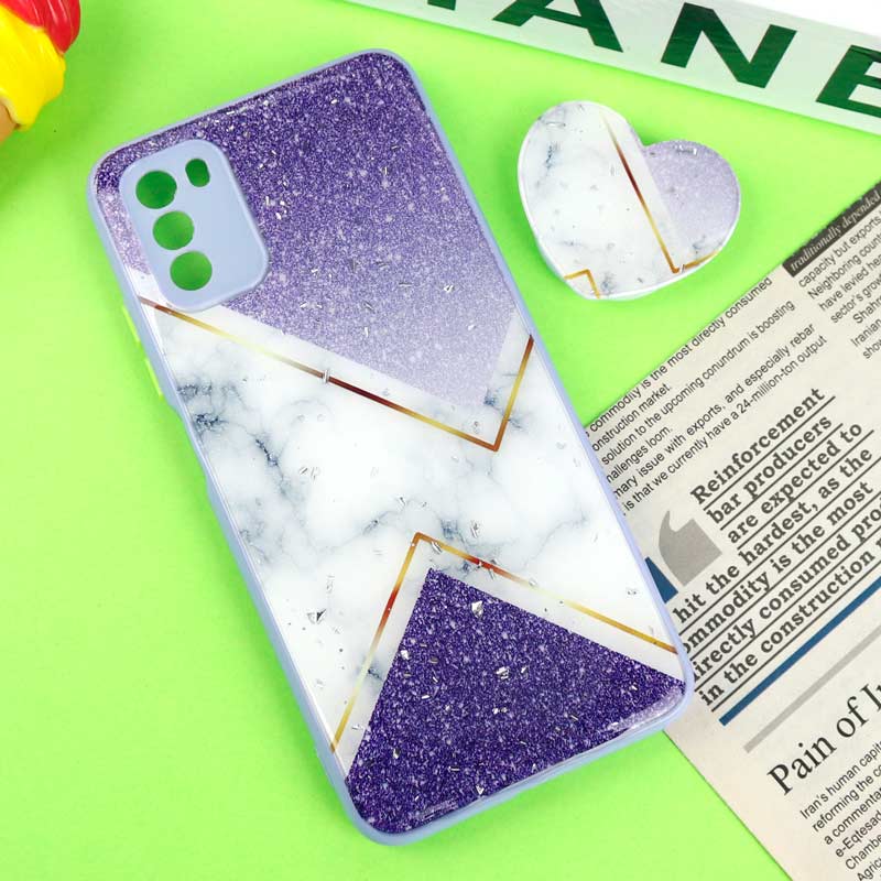 قاب PC محافظ لنزدار رزین پاپ سوکت دار یاسی Xiaomi Poco M3