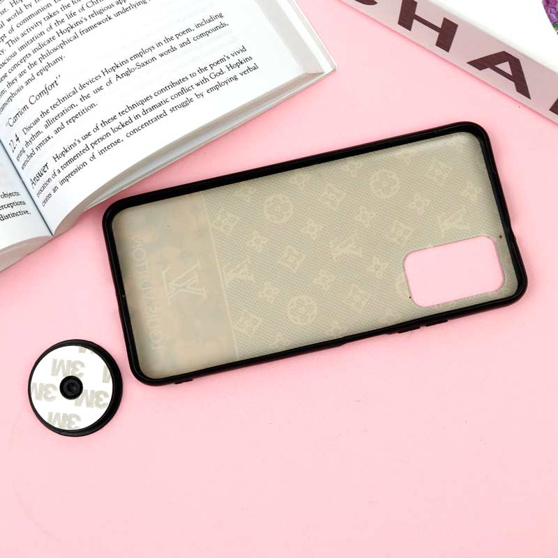 قاب فانتزی برجسته + پاپ سوکت طرح LV شیائومی Xiaomi Poco M3 سری F