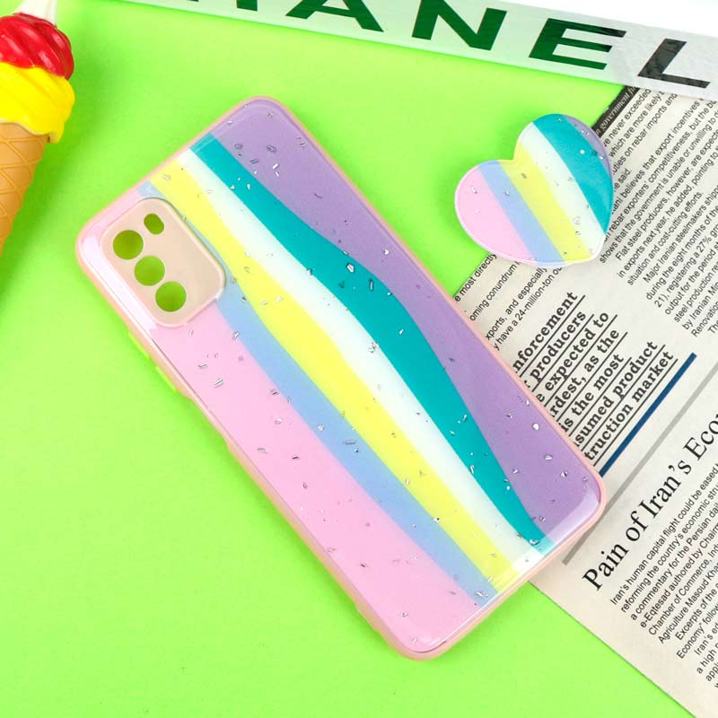 قاب PC محافظ لنزدار رزین پاپ سوکت دار صورتی Xiaomi Poco M3