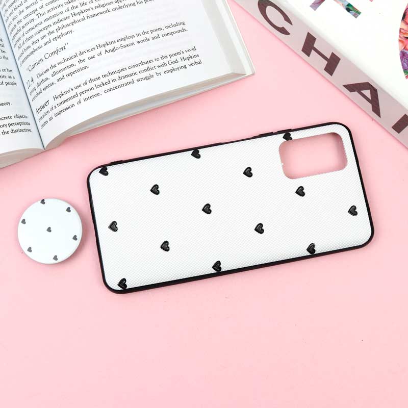 قاب فانتزی برجسته + پاپ سوکت طرح قلب Xiaomi Poco M3 سری F