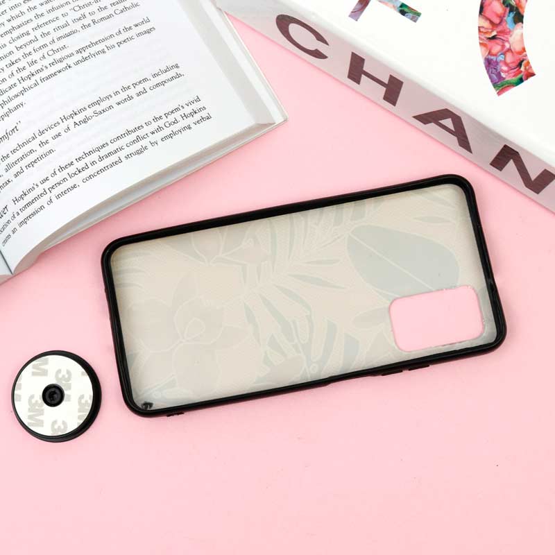 قاب فانتزی برجسته + پاپ سوکت طرح گل Xiaomi Poco M3 سری F