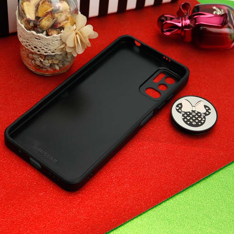 قاب محافظ لنزدار آینه ای + پاپ سوکت طرح میکی موس Xiaomi Poco M3 Pro