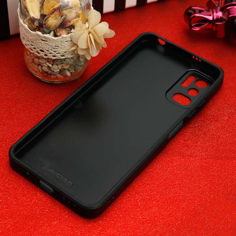 قاب محافظ لنزدار آینه ای + پاپ سوکت طرح قلب مشکی Xiaomi Poco M3 Pro