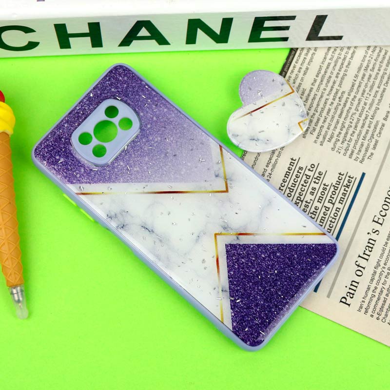 قاب رزینی PC شیائومی Poco X3 پاپ سوکت دار محافظ لنزدار یاسی