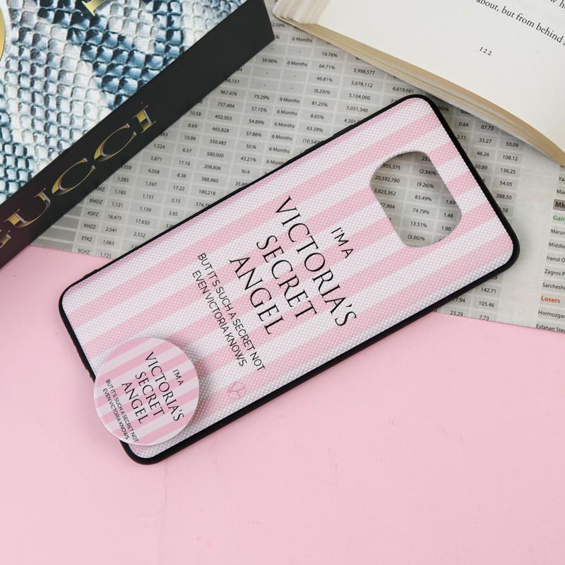 قاب فانتزی برجسته + پاپ سوکت طرح ویکتوریا Xiaomi Poco X3 سری F