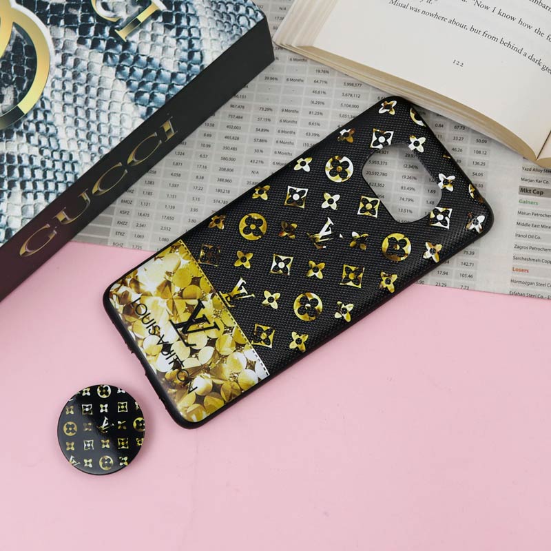 قاب فانتزی برجسته + پاپ سوکت طرح LV شیائومی Xiaomi Poco X3 سری F
