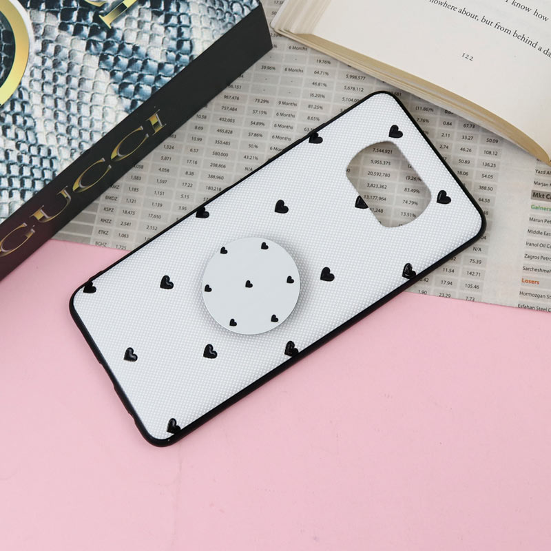 قاب فانتزی برجسته + پاپ سوکت طرح قلب Xiaomi Poco X3 سری F