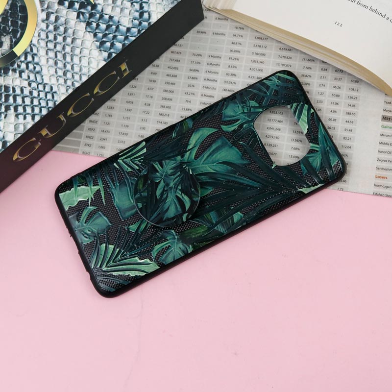 قاب فانتزی برجسته + پاپ سوکت طرح گل Xiaomi Poco X3 سری F