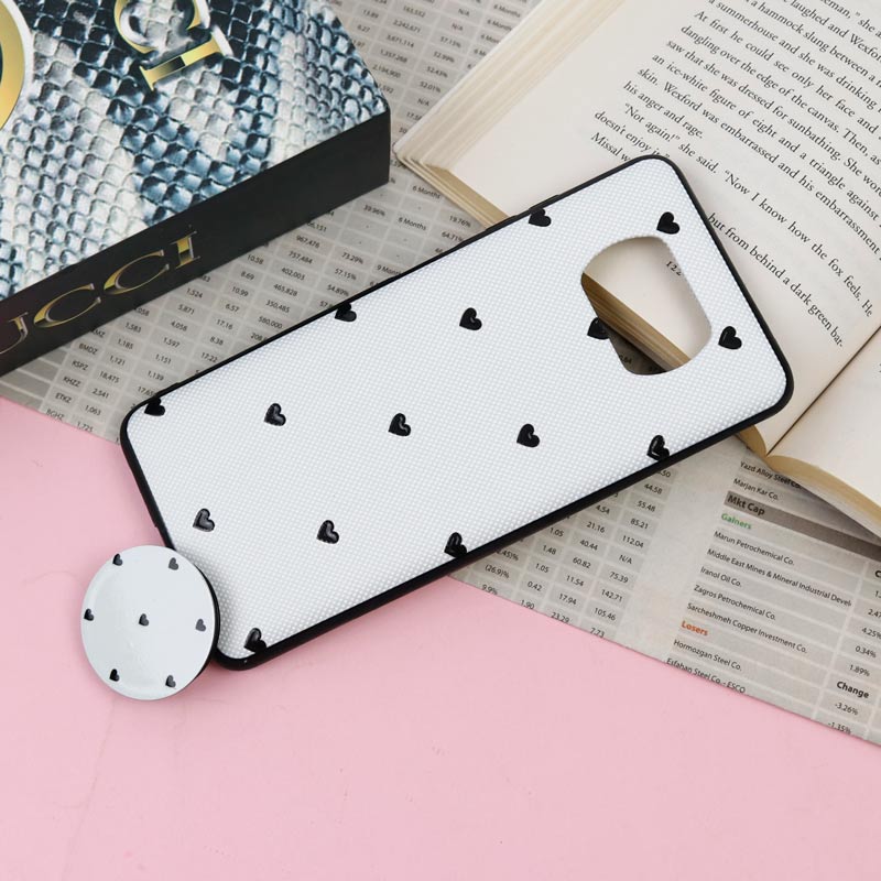 قاب فانتزی برجسته + پاپ سوکت طرح قلب Xiaomi Poco X3 سری F