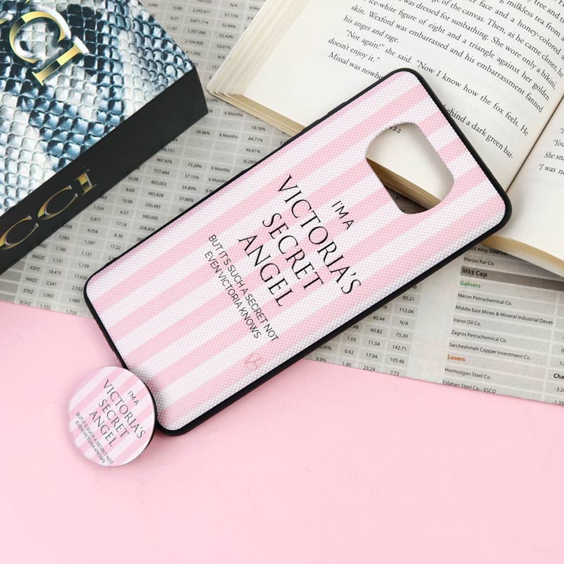قاب فانتزی برجسته + پاپ سوکت طرح ویکتوریا Xiaomi Poco X3 سری F