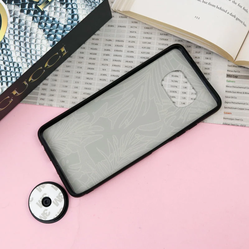 قاب فانتزی برجسته + پاپ سوکت طرح گل Xiaomi Poco X3 سری F