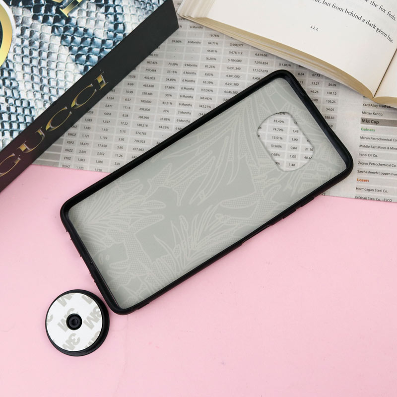قاب فانتزی برجسته + پاپ سوکت طرح گل Xiaomi Poco X3 سری F
