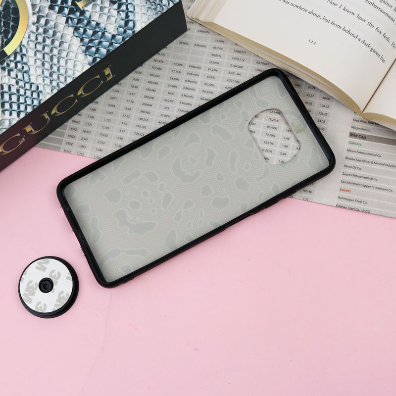 قاب فانتزی برجسته + پاپ سوکت طرح پلنگی Xiaomi Poco X3 سری F