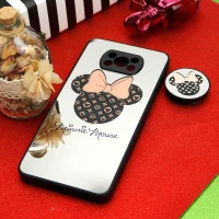 قاب محافظ لنزدار آینه ای + پاپ سوکت طرح میکی موس Xiaomi Poco X3