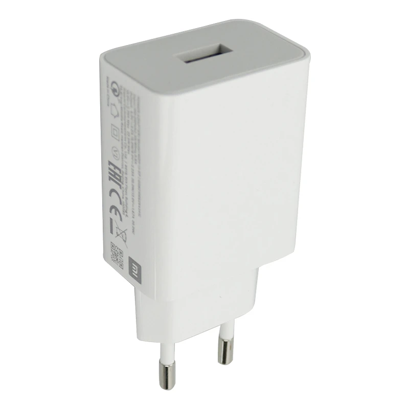 شارژر دیواری فست شارژ Xiaomi Redmi 10 / Redmi 12 3A QC3 22.5W سرجعبه + کابل Type-C و جعبه گوشی