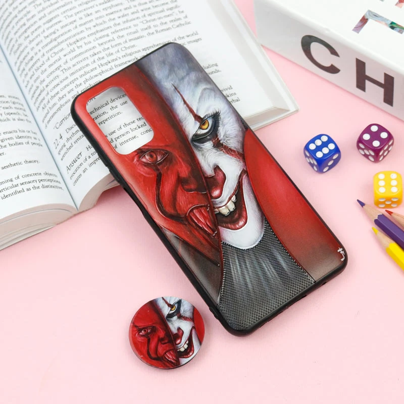 قاب فانتزی برجسته + پاپ سوکت طرح جوکر Xiaomi Redmi 9T سری F