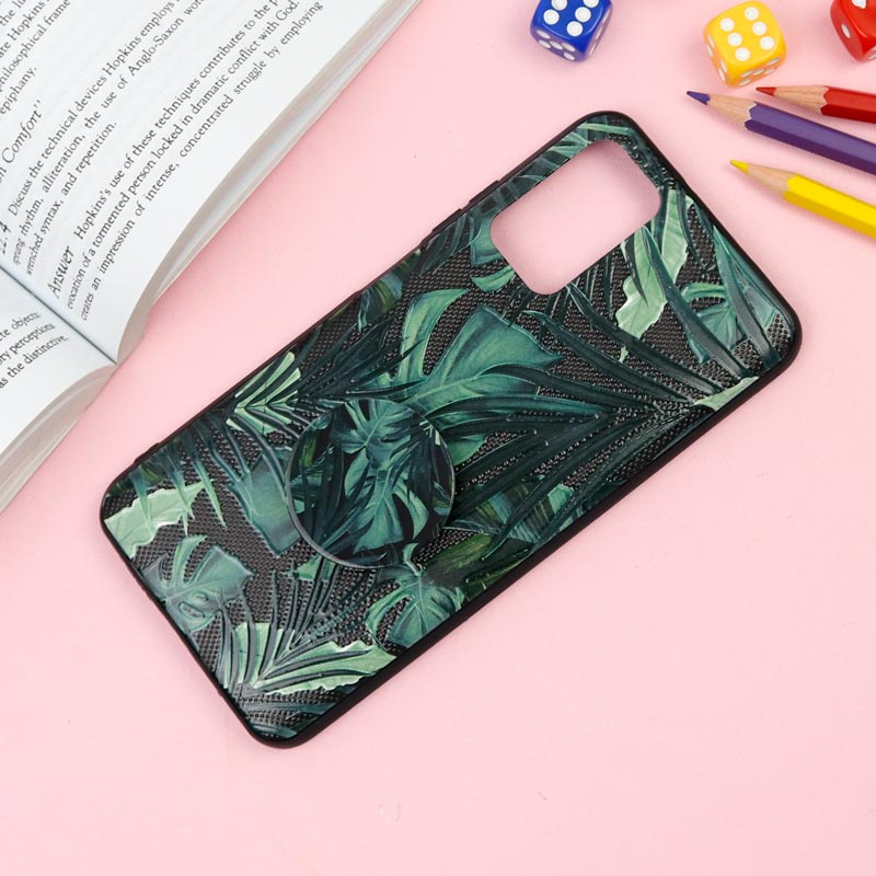 قاب فانتزی برجسته + پاپ سوکت طرح گل Xiaomi Redmi 9T سری F