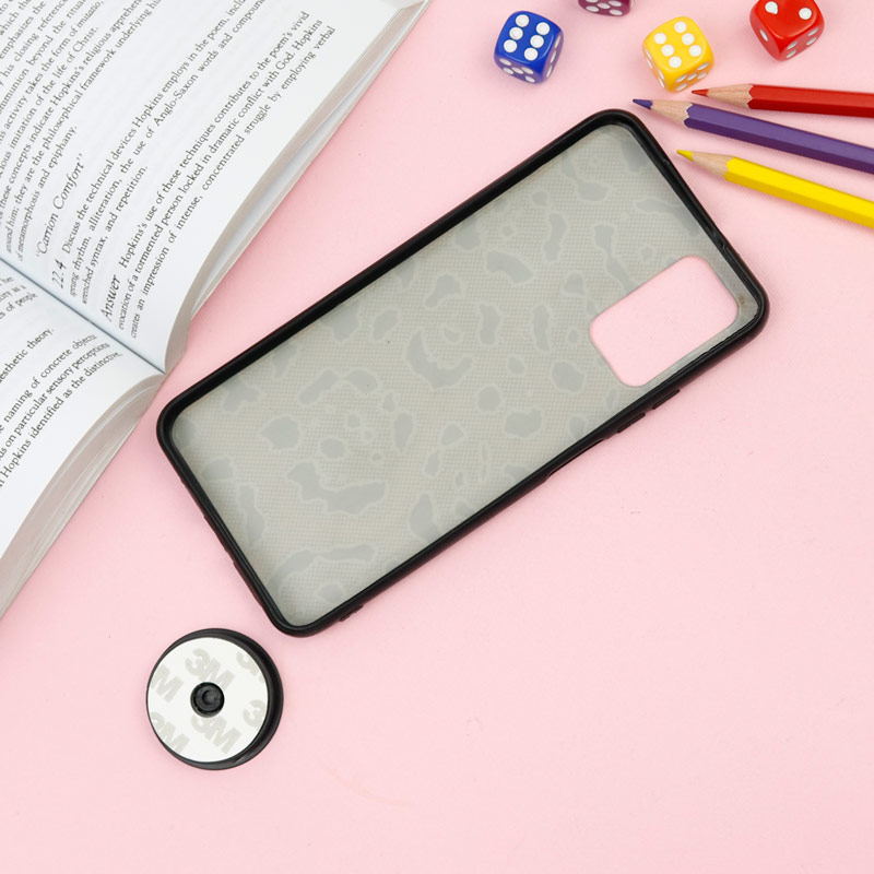 قاب فانتزی برجسته + پاپ سوکت طرح پلنگی Xiaomi Redmi 9T سری F