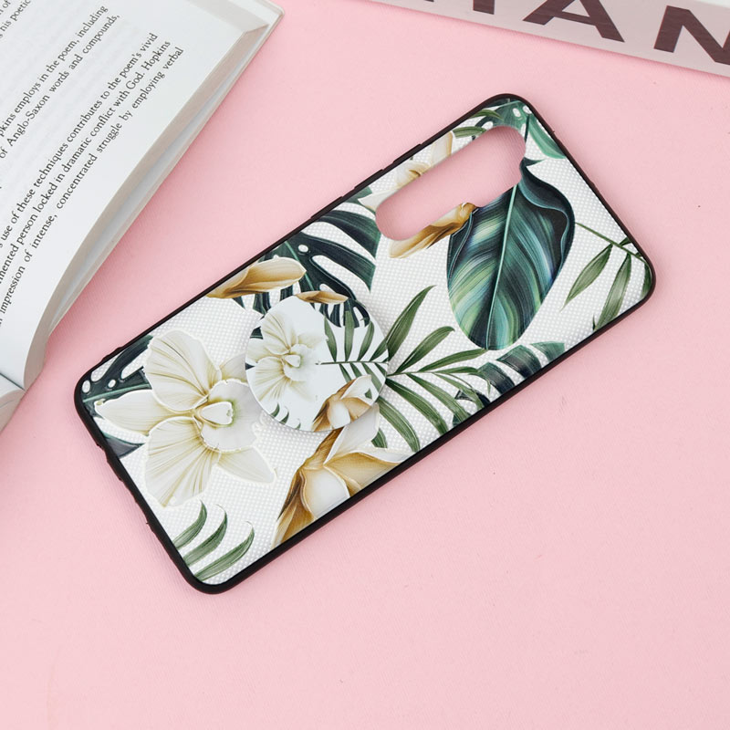 قاب فانتزی برجسته + پاپ سوکت طرح گل Xiaomi Mi Note 10 Lite سری F