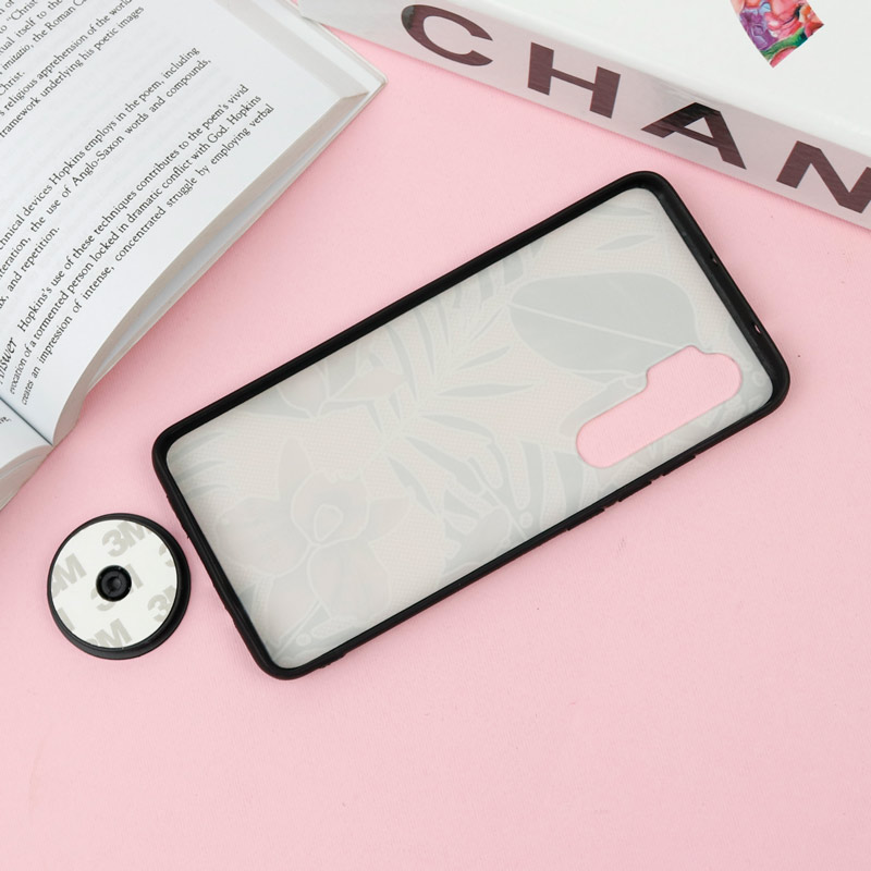 قاب فانتزی برجسته + پاپ سوکت طرح گل Xiaomi Mi Note 10 Lite سری F