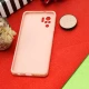 قاب محافظ لنزدار آینه ای + پاپ سوکت طرح قلب صورتی Xiaomi Redmi Note 10