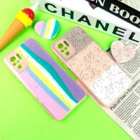 قاب رزینی PC شیائومی Redmi Note 10 پاپ سوکت دار محافظ لنزدار صورتی