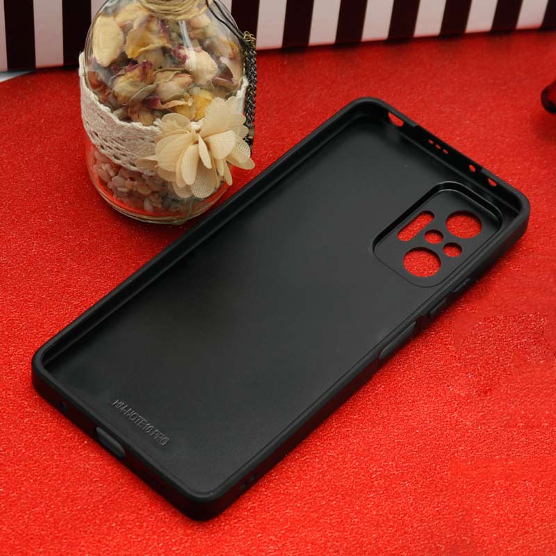 قاب محافظ لنزدار آینه ای + پاپ سوکت طرح قلب مشکی Xiaomi Redmi Note 10 Pro