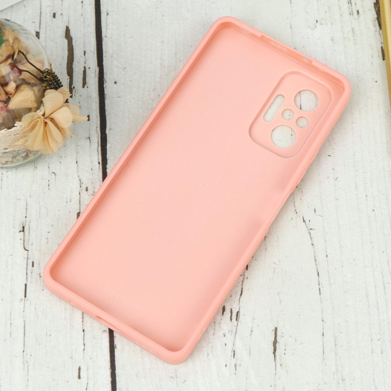 قاب محافظ لنزدار آینه ای + پاپ سوکت طرح LV صورتی Xiaomi Redmi Note 10 Pro