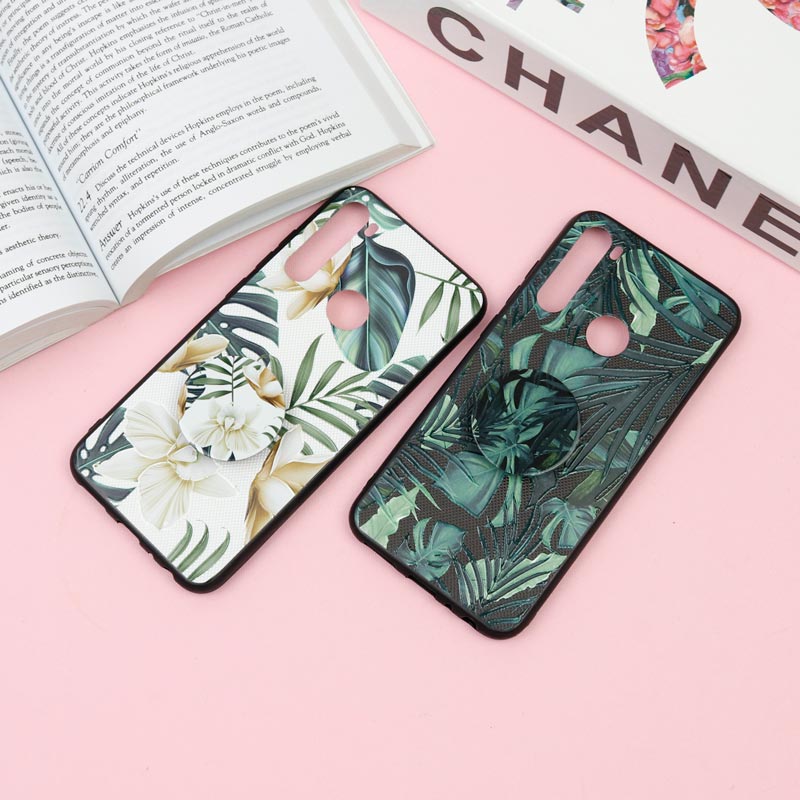 قاب فانتزی برجسته + پاپ سوکت طرح گل Xiaomi Redmi Note 8 سری F