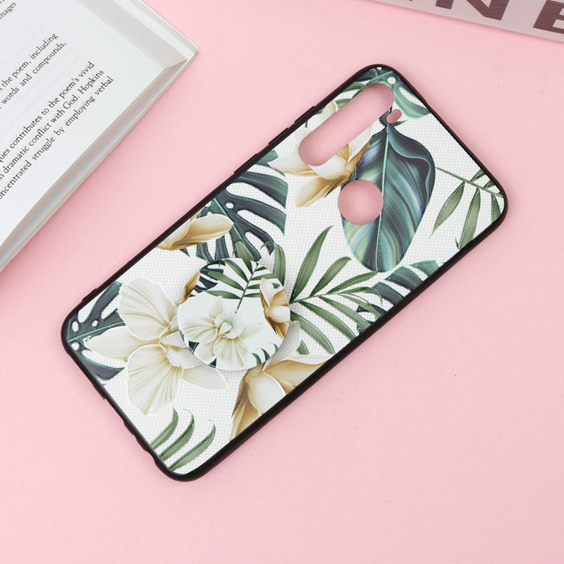 قاب فانتزی برجسته + پاپ سوکت طرح گل Xiaomi Redmi Note 8 سری F