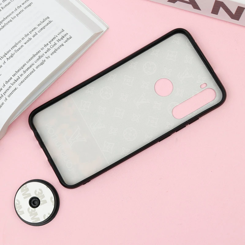 قاب فانتزی برجسته + پاپ سوکت طرح LV شیائومی Xiaomi Redmi Note 8 سری F