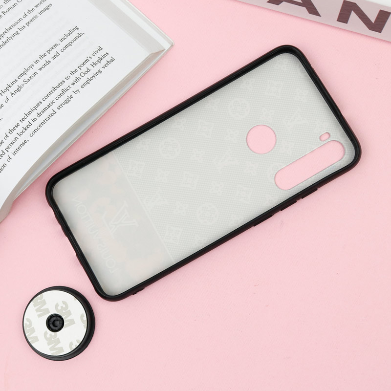 قاب فانتزی برجسته + پاپ سوکت طرح LV شیائومی Xiaomi Redmi Note 8 سری F