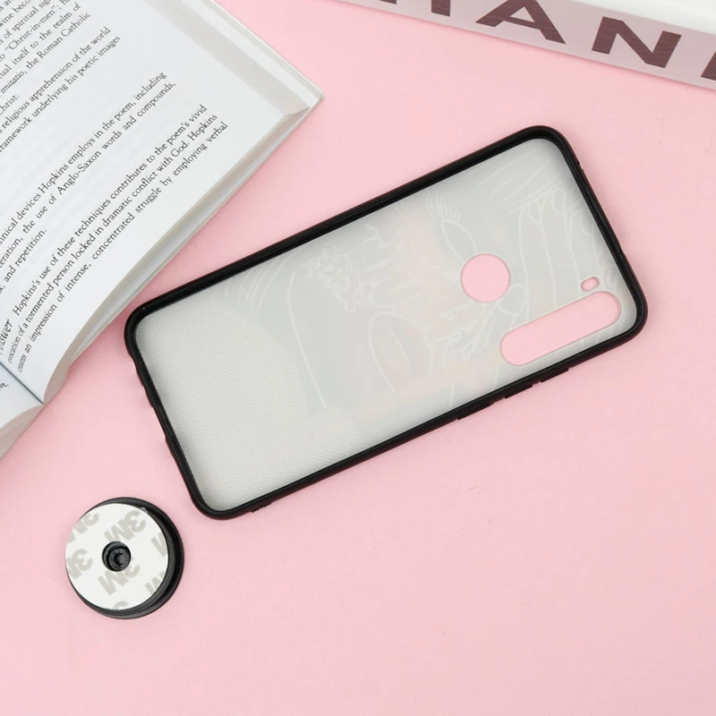 قاب فانتزی برجسته + پاپ سوکت طرح دختر Xiaomi Redmi Note 8 سری F