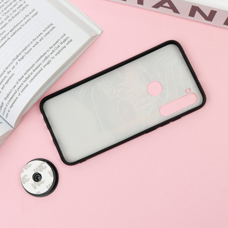 قاب فانتزی برجسته + پاپ سوکت طرح دختر Xiaomi Redmi Note 8 سری F