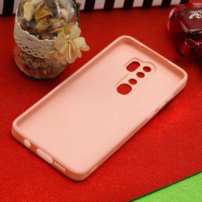 قاب محافظ لنزدار آینه ای + پاپ سوکت طرح قلب صورتی Xiaomi Redmi Note 8 Pro