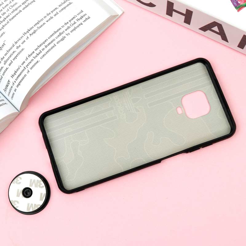 قاب فانتزی برجسته + پاپ سوکت طرح ارتشی Xiaomi Redmi Note 9 Pro / 9s سری F